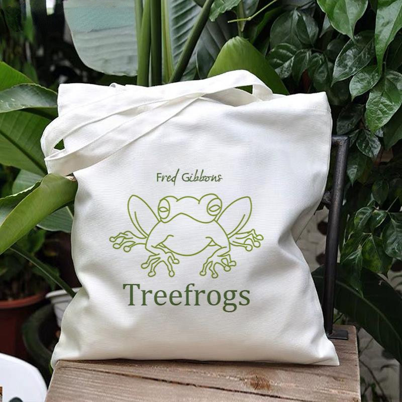 Rajzfilm Frog Vintage divatos iskolatáska Harajuku új válltáska nagy kapacitású nyomat Ulzzang alkalmi vászontáska Anime Eom kézitáska