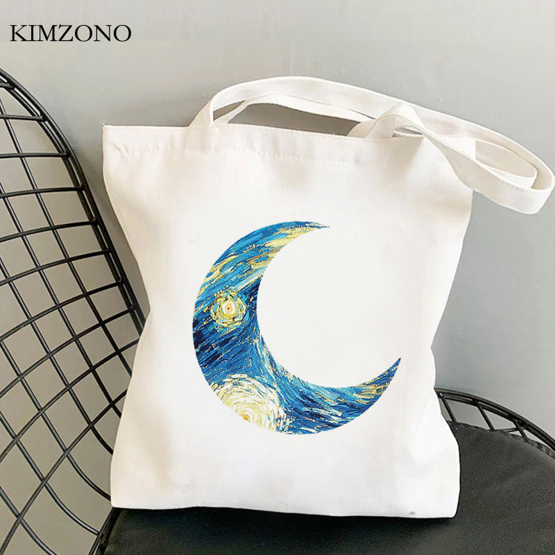 Geantă de cumpărături Van Gogh geanta de iută pentru cumpărături geantă de reciclare reutilizabilă geantă de bumbac șir pânză sacola cabas