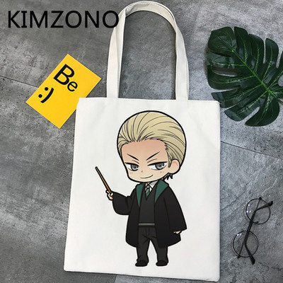 Draco Malfoy bevásárlótáska bolso shopper bolsas de tela újrafelhasználható pamutvászon táska juta bolsa compra bevásárlóruha cabas