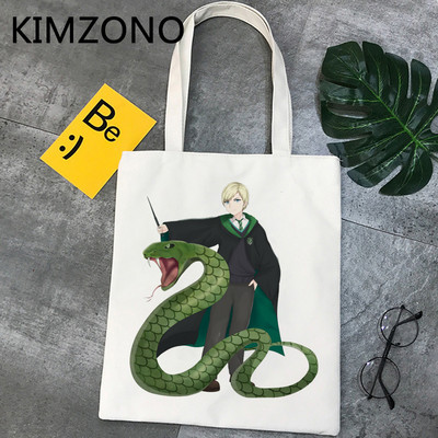 Draco Malfoy bevásárlótáska bolso shopper bolsas de tela újrafelhasználható pamutvászon táska juta bolsa compra bevásárlóruha cabas