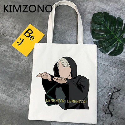 Draco Malfoy bevásárlótáska bolso shopper bolsas de tela újrafelhasználható pamutvászon táska juta bolsa compra bevásárlóruha cabas