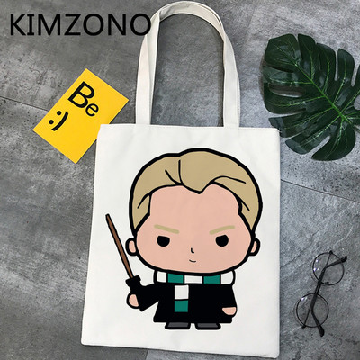 Draco Malfoy bevásárlótáska bolso shopper bolsas de tela újrafelhasználható pamutvászon táska juta bolsa compra bevásárlóruha cabas
