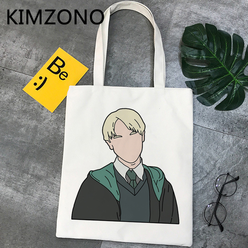 Draco Malfoy bevásárlótáska bolso shopper bolsas de tela újrafelhasználható pamutvászon táska juta bolsa compra bevásárlóruha cabas