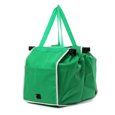 Ženske ručne torbe Torbe za kupnju Ekološki prihvatljive zelene potrepštine supermarketa velikog kapaciteta Višekratna kolica Sklopiva torba 35,5*25 cm