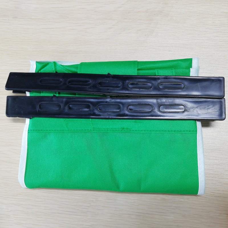 Női kézitáskák Bevásárlótáskák Környezetbarát nagy kapacitású zöld szupermarket kellékek Újrafelhasználható kocsi táska Összehajtható 35,5*25 cm