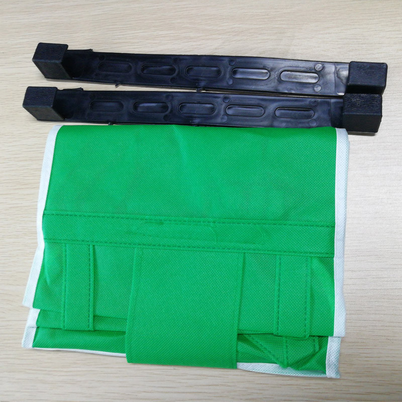 Női kézitáskák Bevásárlótáskák Környezetbarát nagy kapacitású zöld szupermarket kellékek Újrafelhasználható kocsi táska Összehajtható 35,5*25 cm