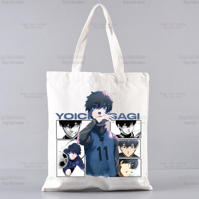 Blue Lock Shopping Bag Shopper Jute Bag Isagi Yoichi Hyoma Chigiri Meguru Bachira Shopping Tote Bag Bolsa Sacolas za višekratnu upotrebu