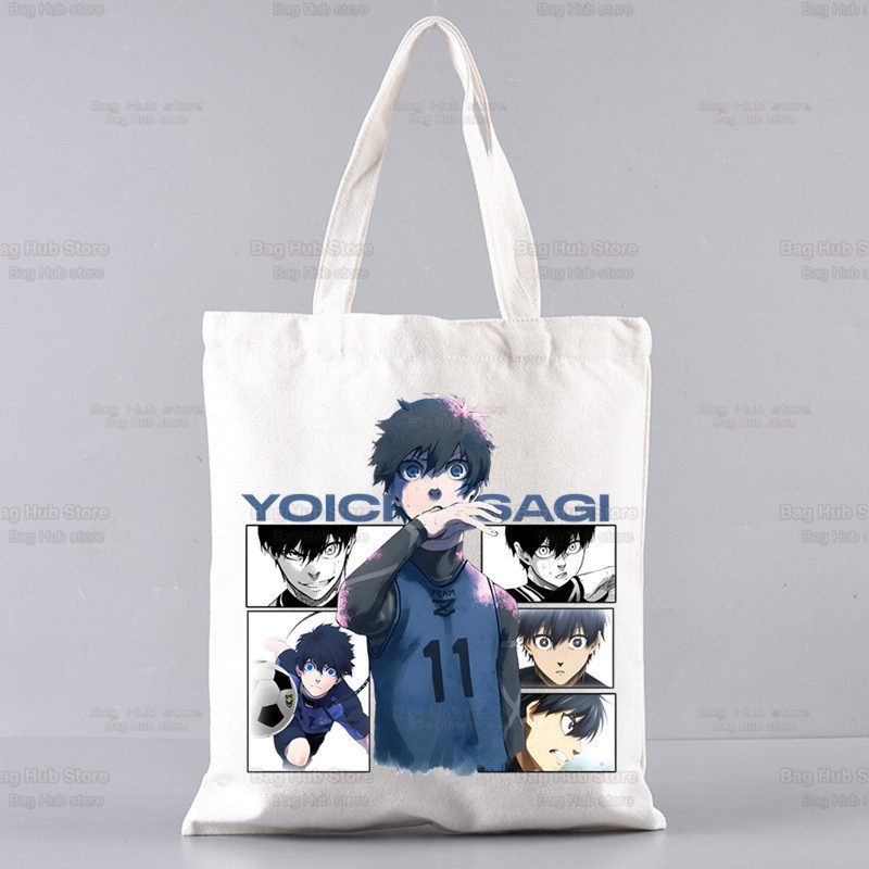 Blue Lock Shopping Bag Shopper Jute Bag Isagi Yoichi Hyoma Chigiri Meguru Bachira Shopping Tote Bag Bolsa Sacolas za višekratnu upotrebu