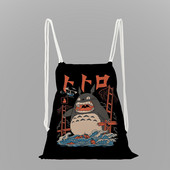 Umjetnička uljana slika tiskana školski ruksak za djevojku torba s uzicom torba od užeta ženski putni ruksak