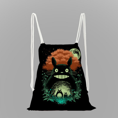 Umjetnička uljana slika tiskana školski ruksak za djevojku torba s uzicom torba od užeta ženski putni ruksak