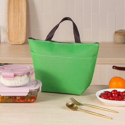 Saci de prânz termoizolante din pânză Oxford de capacitate mare Recipient termic pentru alimente Picnic de călătorie, portabil, rezistent la apă, geantă frigorifică pentru femei