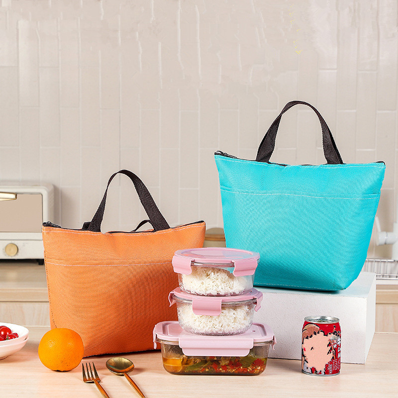 Saci de prânz termoizolante din pânză Oxford de capacitate mare Recipient termic pentru alimente Picnic de călătorie, portabil, rezistent la apă, geantă frigorifică pentru femei