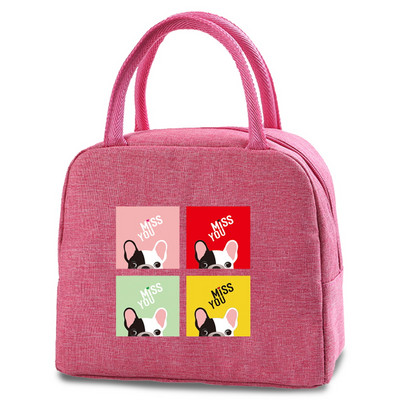 Slatke torbe za ručak za pse Nova rashladna torba za piknik Modna torba za ručak Školska hrana Izolirana torba za večeru Kampiranje Platnena putna torba