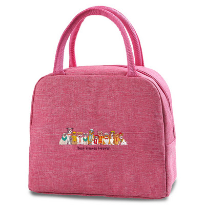 Slatke torbe za ručak za pse Nova rashladna torba za piknik Modna torba za ručak Školska hrana Izolirana torba za večeru Kampiranje Platnena putna torba