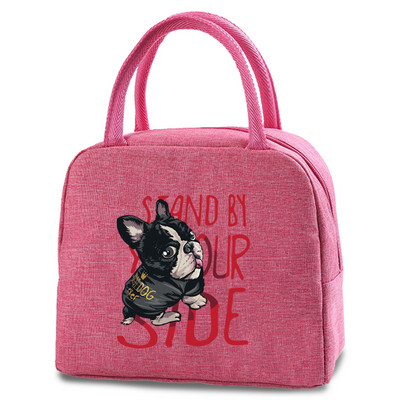 Slatke torbe za ručak za pse Nova rashladna torba za piknik Modna torba za ručak Školska hrana Izolirana torba za večeru Kampiranje Platnena putna torba