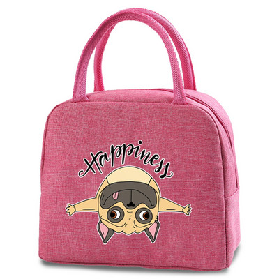 Slatke torbe za ručak za pse Nova rashladna torba za piknik Modna torba za ručak Školska hrana Izolirana torba za večeru Kampiranje Platnena putna torba