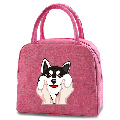 Slatke torbe za ručak za pse Nova rashladna torba za piknik Modna torba za ručak Školska hrana Izolirana torba za večeru Kampiranje Platnena putna torba