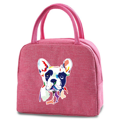 Slatke torbe za ručak za pse Nova rashladna torba za piknik Modna torba za ručak Školska hrana Izolirana torba za večeru Kampiranje Platnena putna torba