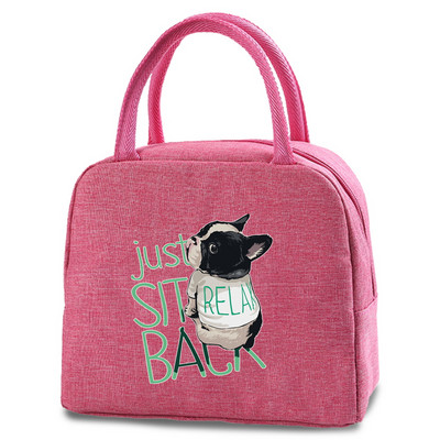 Slatke torbe za ručak za pse Nova rashladna torba za piknik Modna torba za ručak Školska hrana Izolirana torba za večeru Kampiranje Platnena putna torba