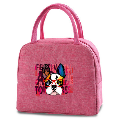 Slatke torbe za ručak za pse Nova rashladna torba za piknik Modna torba za ručak Školska hrana Izolirana torba za večeru Kampiranje Platnena putna torba