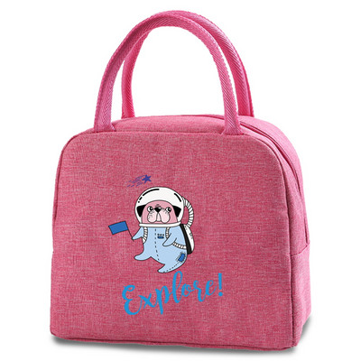 Slatke torbe za ručak za pse Nova rashladna torba za piknik Modna torba za ručak Školska hrana Izolirana torba za večeru Kampiranje Platnena putna torba