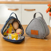 Pungă de izolație triunghiulară Folie de aluminiu Cutie convenabilă Saci pentru alimente Cutie portabilă de prânz Sac de prânz pentru picnic în aer liber Geantă termică