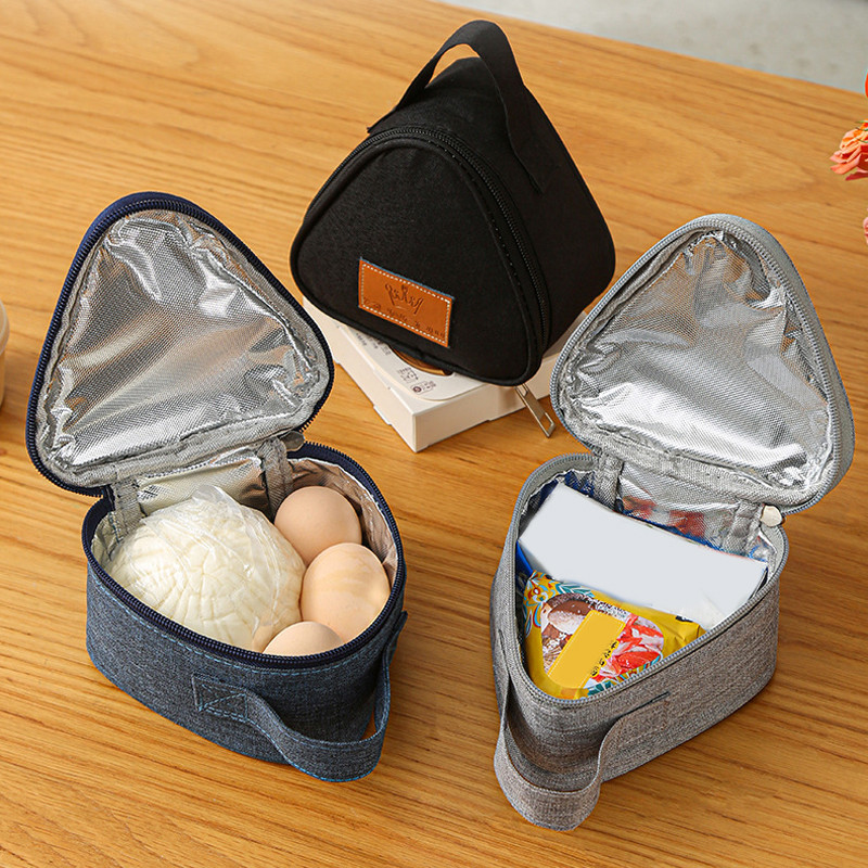 Pungă de izolație triunghiulară Folie de aluminiu Cutie convenabilă Saci pentru alimente Cutie portabilă de prânz Sac de prânz pentru picnic în aer liber Geantă termică