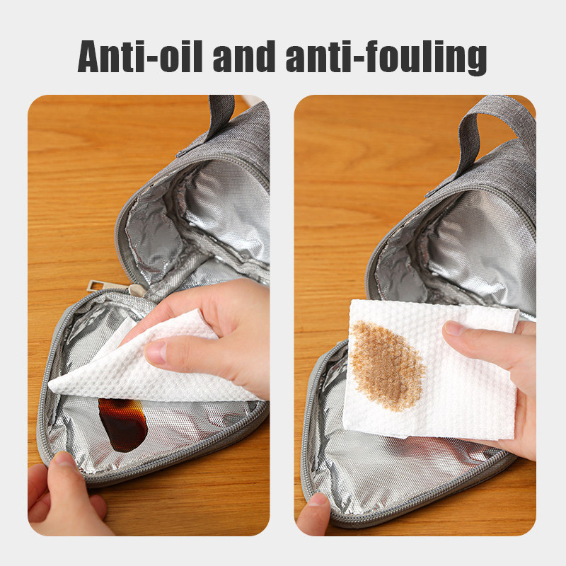 Pungă de izolație triunghiulară Folie de aluminiu Cutie convenabilă Saci pentru alimente Cutie portabilă de prânz Sac de prânz pentru picnic în aer liber Geantă termică