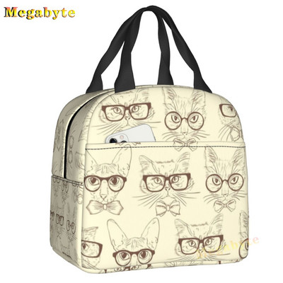 Fekete Snellen Chart Hőszigetelt ebédtáskák Női Látásvizsgálat Optikai Optika Szemteszt Gyógyszemüvegek Ebédszállító doboz