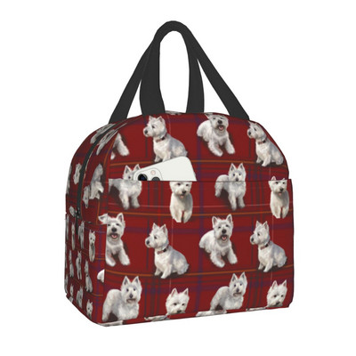 Pomeranski pas s ljetnom vrećicom za ručak izoliranom od lišća za školu, ured, kućne ljubimce, špiceve, termalni hladnjak za ponovno korištenje, Bento kutija, žene, djeca