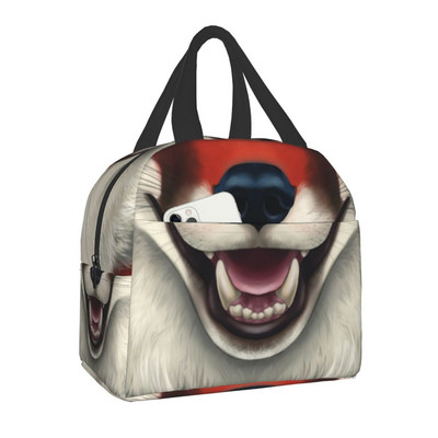 Pomeranski pas s ljetnom vrećicom za ručak izoliranom od lišća za školu, ured, kućne ljubimce, špiceve, termalni hladnjak za ponovno korištenje, Bento kutija, žene, djeca