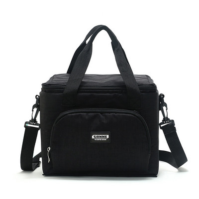 Torba za ručak, prijenosna toplinski izolirana torba za hranu na rame za ručak, velika kutija za torbe za piknik za žene, muškarce, termo torba