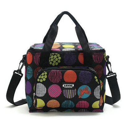 Torba za ručak, prijenosna toplinski izolirana torba za hranu na rame za ručak, velika kutija za torbe za piknik za žene, muškarce, termo torba