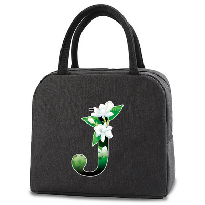 Toplinski izolirana torba Kutija za ručak Torbe za ručak Ženska prijenosna torba za hladnjak Tote Hladnjak Ručne torbice Torba za hranu s printom slova u cvjetnim bojama