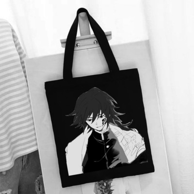 Bevásárlótáska Női táska Démonölő penge bevásárlótáskák hordtáska Újrafelhasználható vászon nagy női nyomat tervező kézitáskák nyomtatva
