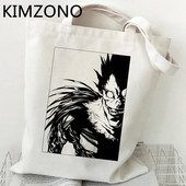 Torba za kupnju Death Note torba od jute bolsas de tela shopper bolsa platnena torba za višekratnu upotrebu tkane kabase