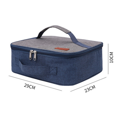 Velika četvrtasta prijenosna termo torba za ručak Thicken Cooler Ice Pack Izolirana torbica za hranu Torbice za piknik Vrećica za djecu