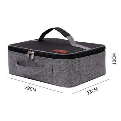 Velika četvrtasta prijenosna termo torba za ručak Thicken Cooler Ice Pack Izolirana torbica za hranu Torbice za piknik Vrećica za djecu