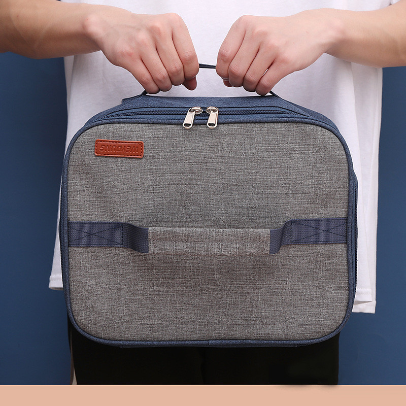 Velika četvrtasta prijenosna termo torba za ručak Thicken Cooler Ice Pack Izolirana torbica za hranu Torbice za piknik Vrećica za djecu