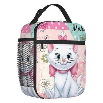 Ταινία Marie Cat Insulated Lunch Tote Bag for Women Funny Film Kitten Resuable Thermal Cooler Bento Box Work School Travel