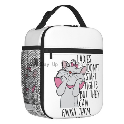 Movie Marie Cat Izolirana torba za ručak za žene Funny Kitten Film Toplinski hladnjak za ponovno korištenje Bento kutija Posao Škola Putovanja