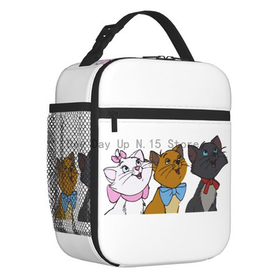 Movie Marie Cat Izolirana torba za ručak za žene Funny Kitten Film Toplinski hladnjak za ponovno korištenje Bento kutija Posao Škola Putovanja