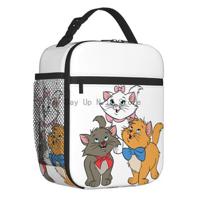 Movie Marie Cat Izolirana torba za ručak za žene Funny Kitten Film Toplinski hladnjak za ponovno korištenje Bento kutija Posao Škola Putovanja