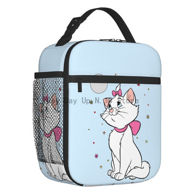 Movie Marie Cat Izolirana torba za ručak za žene Funny Kitten Film Toplinski hladnjak za ponovno korištenje Bento kutija Posao Škola Putovanja