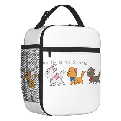 Movie Marie Cat Izolirana torba za ručak za žene Funny Kitten Film Toplinski hladnjak za ponovno korištenje Bento kutija Posao Škola Putovanja