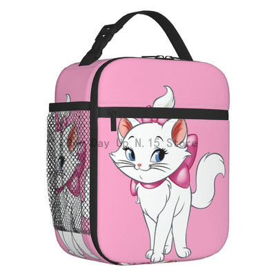 Movie Marie Cat Izolirana torba za ručak za žene Funny Kitten Film Toplinski hladnjak za ponovno korištenje Bento kutija Posao Škola Putovanja