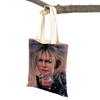 Klasikinio filmo labirintas „Lady Travel Tote“ rankinė „Double Print“ moteriškas pirkinių krepšys Daugkartinis sulankstomas drobinis pirkėjo krepšys