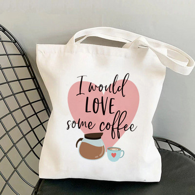2021 vásárló Gilmore Girls Luke nyomtatott táska női Harajuku vásárló kézitáska Vállas bevásárlótáska Lady Canvas Bag