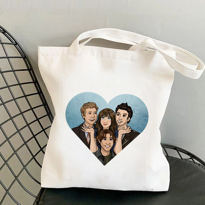 2021 vásárló Gilmore Girls Luke nyomtatott táska női Harajuku vásárló kézitáska Vállas bevásárlótáska Lady Canvas Bag