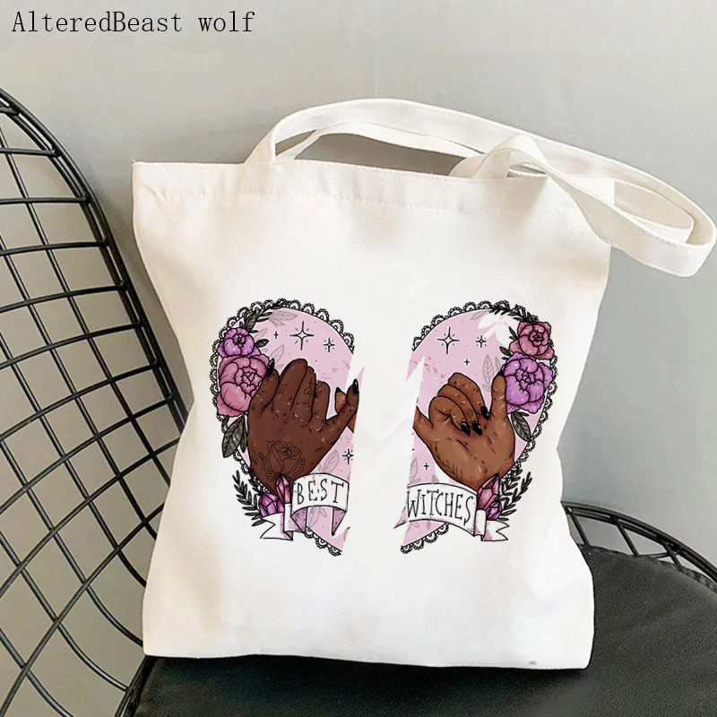 Ženska torba za kupovinu magija Vještice Brew Tarot karta vještičja torba Harajuku Shopping Platnena torba za kupovinu torba za djevojku Ženska torba na rame